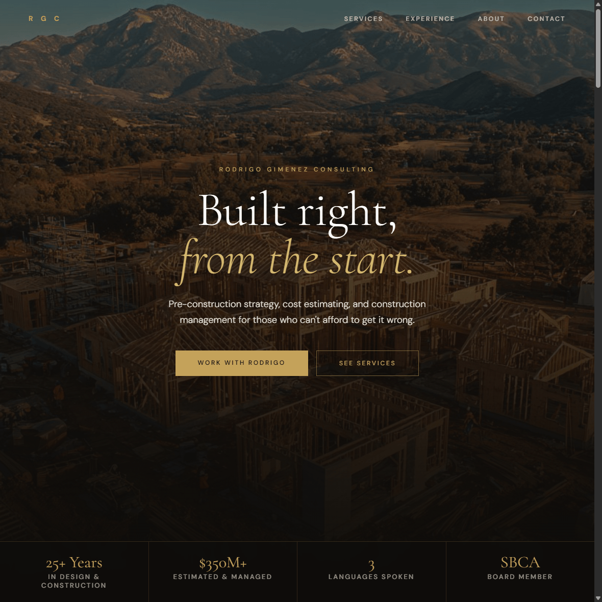Gimenez Consulting — brand identity built from zero