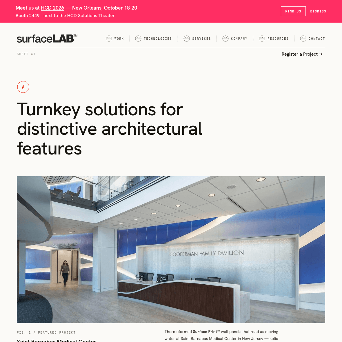 SurfaceLAB — architectural materials brand